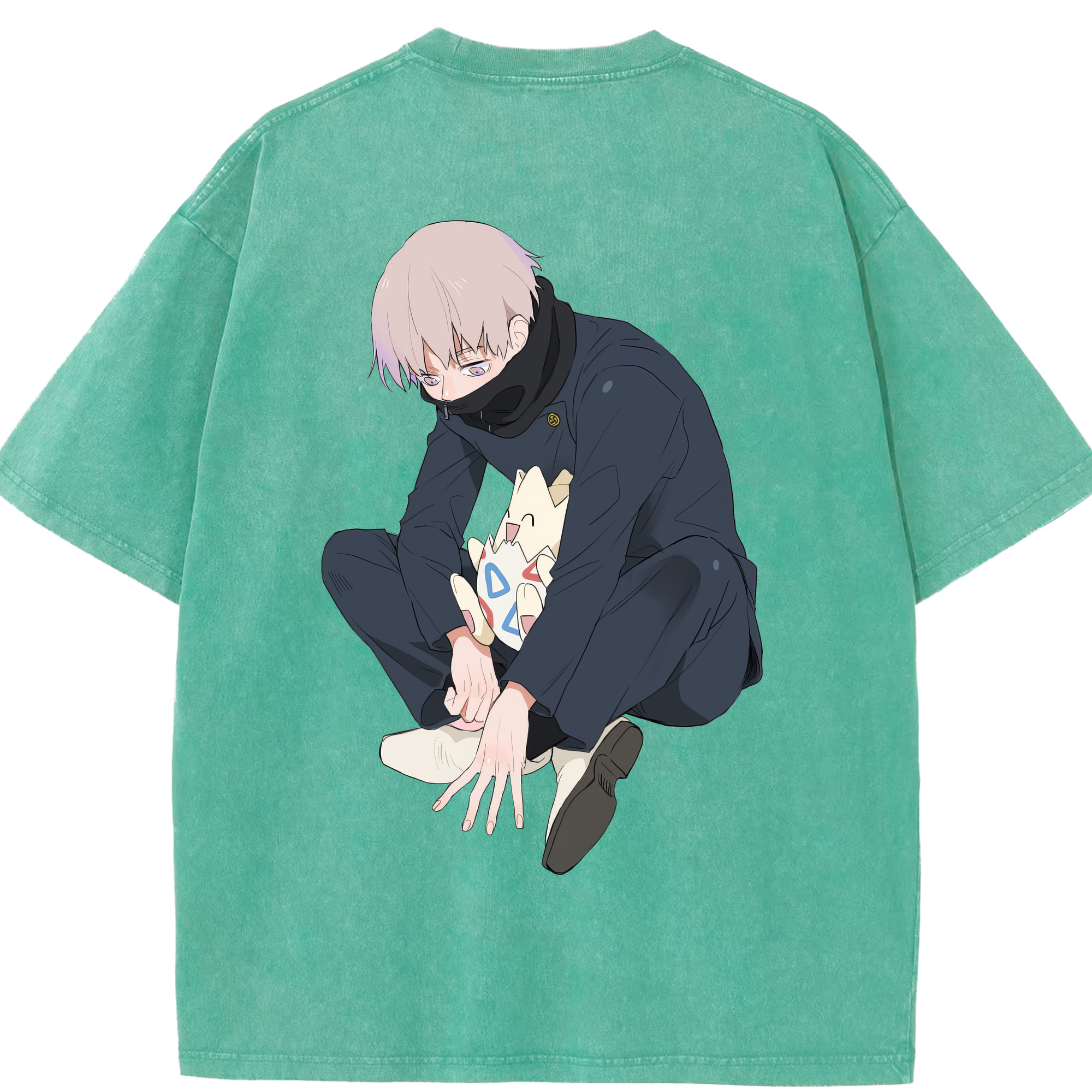 （画像用） 呪術廻戦 Jujutsu Kaisen 綿100% ヴィンテージ風 半袖Tシャツ（背面プリント）